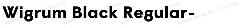Wigrum Black Regular字体转换